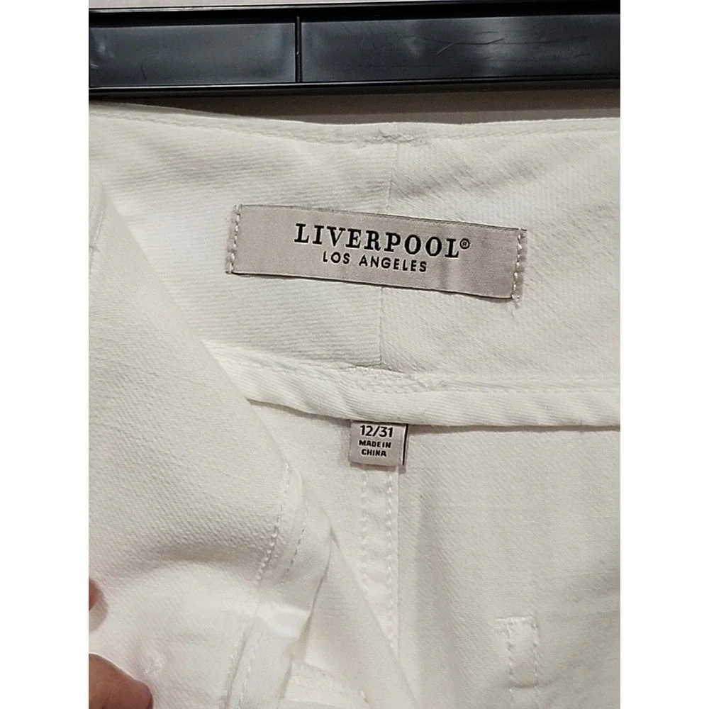 Liverpool Pants NWT Womens Size 12/31 Soft White, Hannah Flare 4 Pockets - Picture 8 of 14